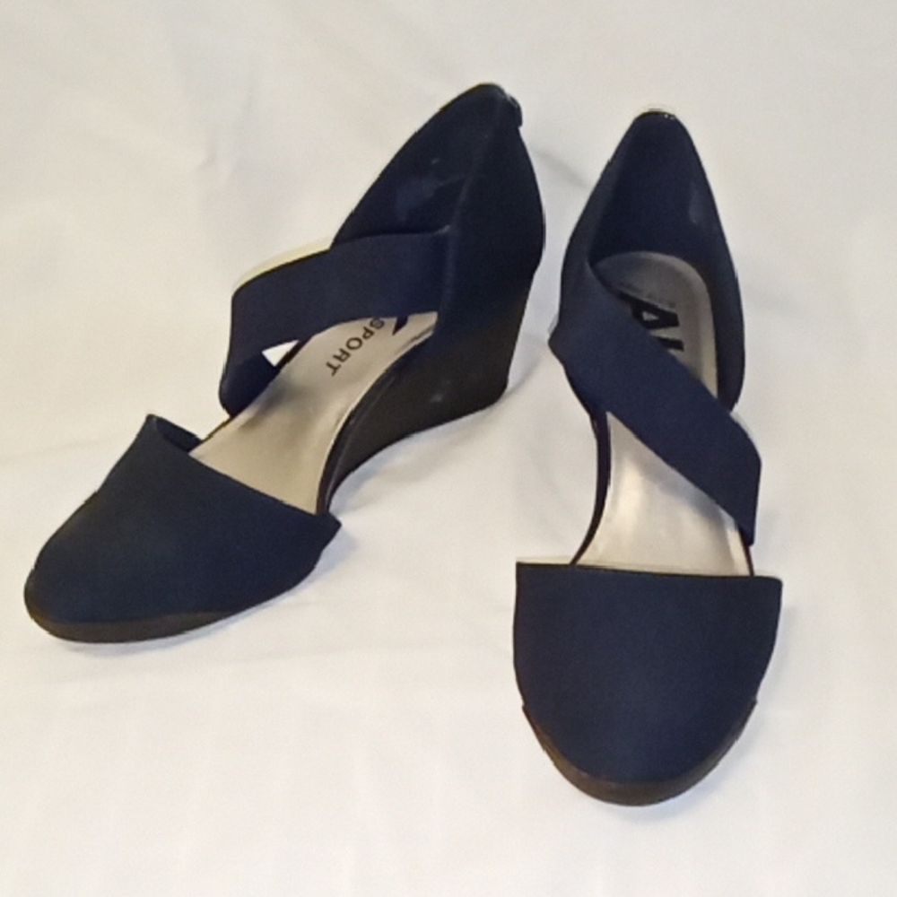 Anne Klein Sport Dark Blue Wedges